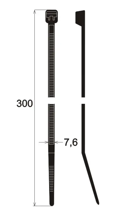 Premium - Stahovací pásky 300x7.6