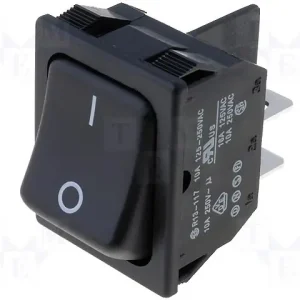 Vypínač 20A/12V černý - Novinka