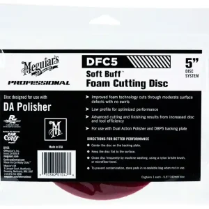 Meguiars Soft Buff Foam Cutting Disc 5" - korekční kotouč pro DA leštičku (tvrdý), 5palcový - Objednejte dnes