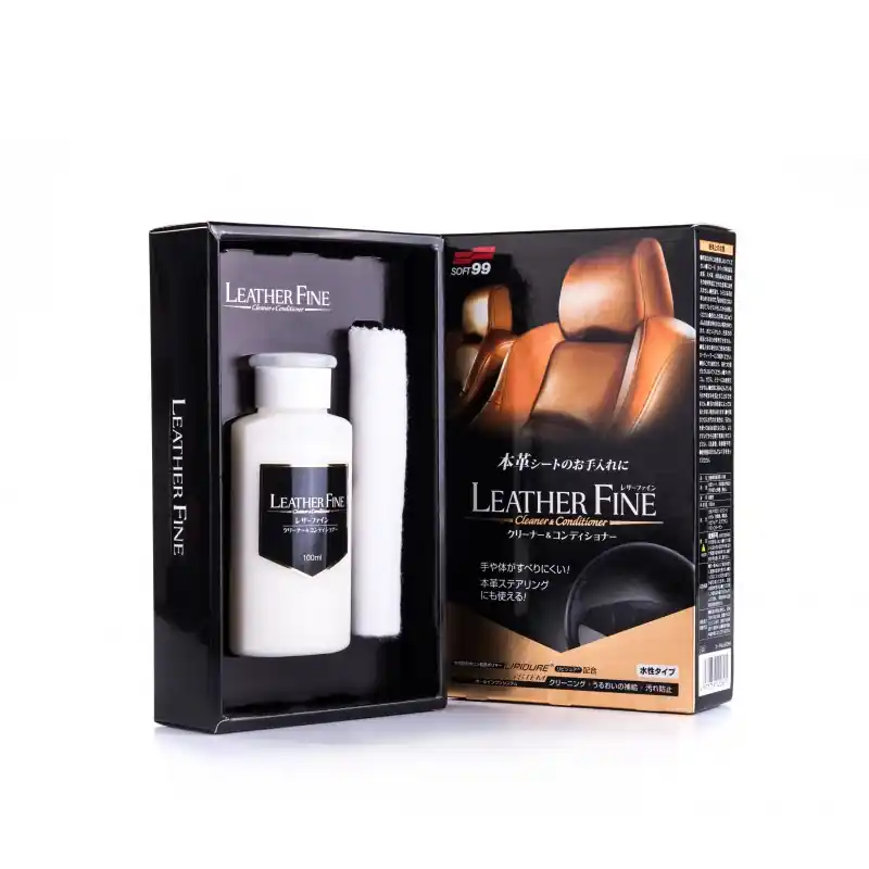 Mezi nejprodávanějšími - Čistič a kondicionér na kůži Soft99 Leather Fine-Cleaner & Conditioner (100 ml)