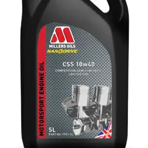 Millers Oils NanoDrive CSS 10w40 polosyntetický motorový olej s nano částicemi 5 L - Kvalitní produkt