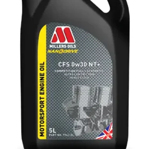 Ihned k dispozici - Millers Oils NanoDrive CFS 0w30 NT+ závodní plně syntetický olej s nano částicemi 5 L