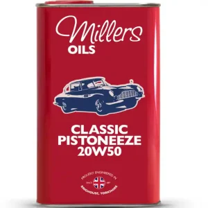 Čerstvá novinka - Millers Oils Classic Pistoneeze 20w50 minerální motorový olej pro veterány 1 L