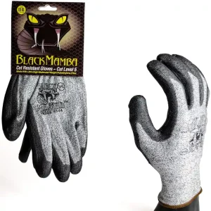 Kvalitní produkt | Black Mamba Cut Resistant Gloves M rukavice proti pořezání velikost M
