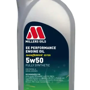 Millers Oils EE PERFORMANCE 5w50 plně syntetický motorový olej s nano částicemi 1 L - Špičkový produkt