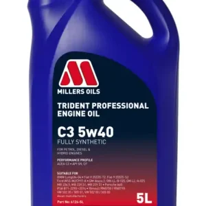 Výhodná nabídka - Millers Oils Trident Professional C3 5w40 plně syntetický olej 5 L