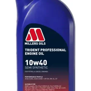 Millers Oils Trident Professional 10w40 polosyntetický motorový olej 1 L | Nabídka