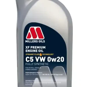 Millers Oils XF PREMIUM C5 VW 0w20 1 L plně syntetický olej - Špičková kvalita