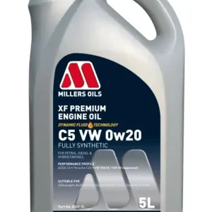 Millers Oils XF PREMIUM C5 VW 0w20 5 L plně syntetický olej | Cenový hit