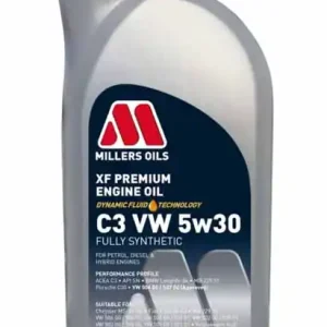Zlevněno | Millers Oils XF PREMIUM C3 VW 5w30 1 L plně syntetický olej