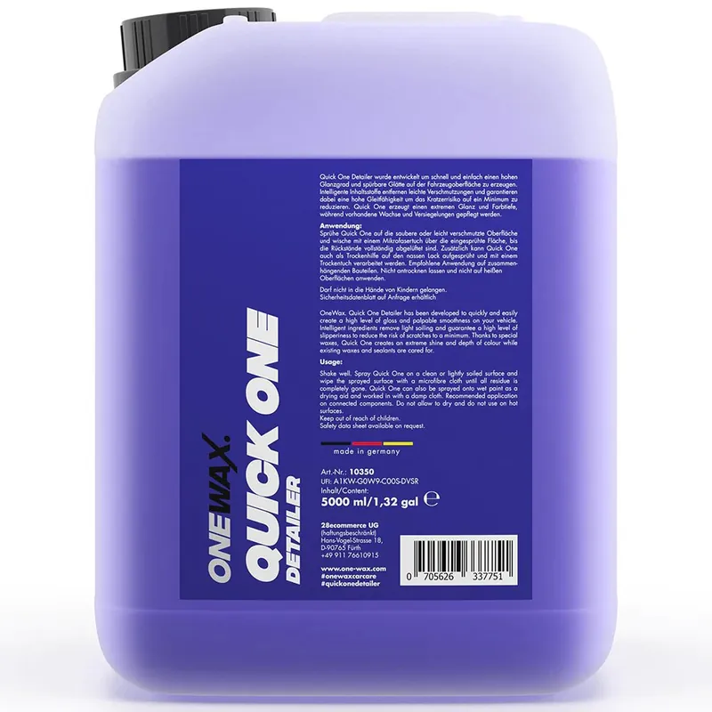Výhodný nákup - Protekční detailer OneWax Quick One Detailer (5 L)