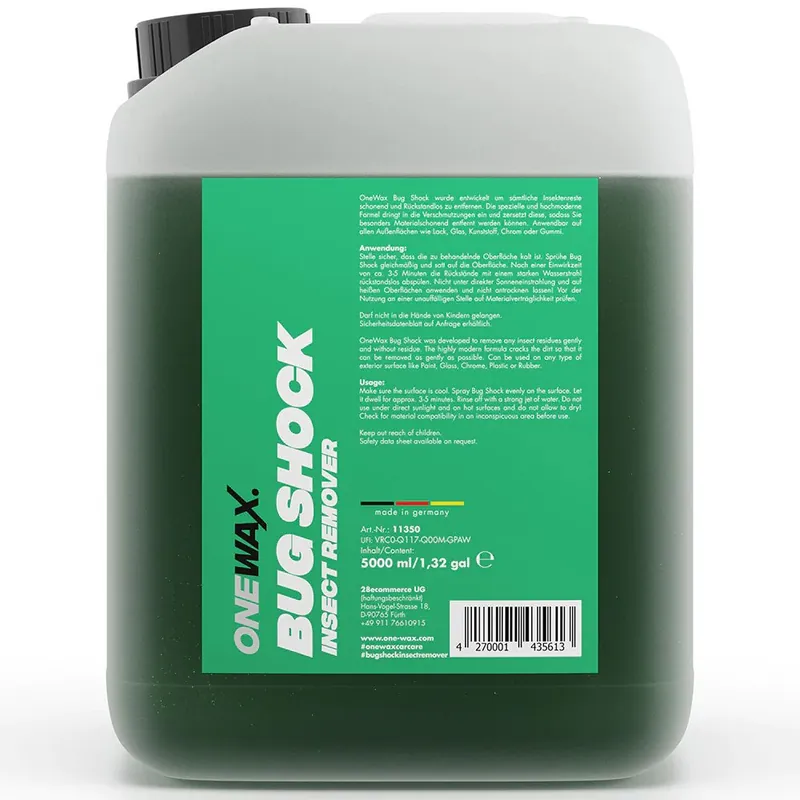 Odstraňovač hmyzu OneWax Bug Shock Insect Remover (5 L) - Doprodej zásob