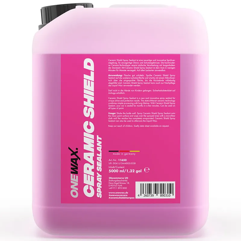Právě přidáno | Keramický sprej sealant OneWax Ceramic Shield Spray Sealant (5 L)