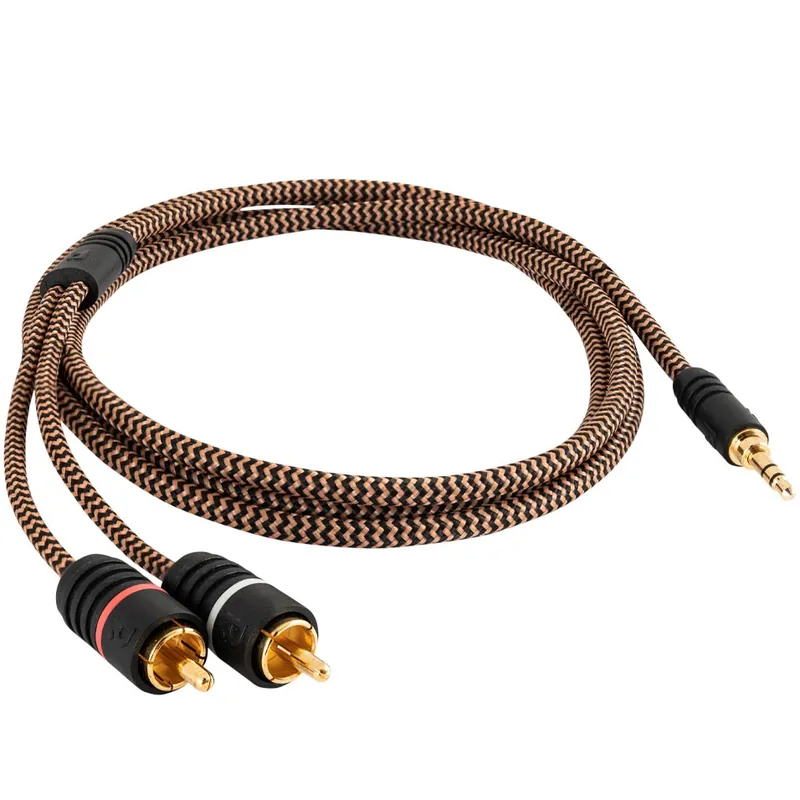 Kvalitní produkt - Signálový kabel v opletu Proson Arctic Series AUX 3.5mm - RCA (1.5 m)