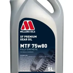 Syntetický převodový olej Millers Oils XF PREMIUM MTF 75w80 (5 L) - Špičková kvalita