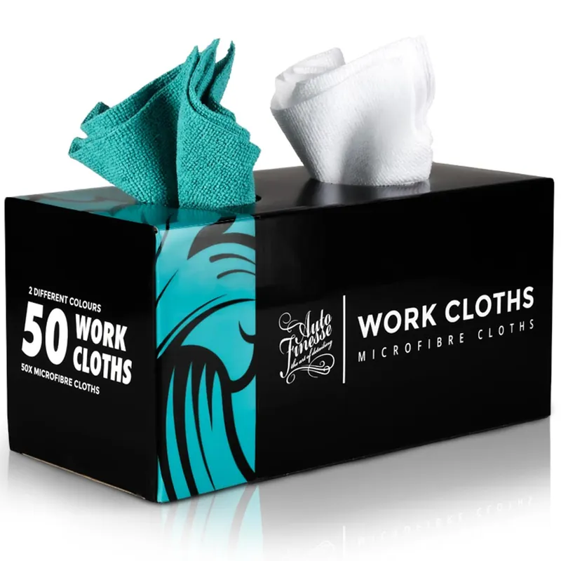 Snadné vrácení - Sada mikrovláknových utěrek Auto Finesse Disposable Cloth Box (50 pack)