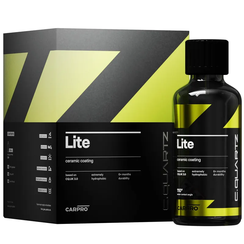 Sada keramické ochrany laku CarPro CQUARTZ Lite kit (100 ml) - Akční nabídka