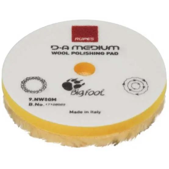 Výborné hodnocení - Vlněný leštící kotouč Rupes D-A Medium Wool Polishing Pad (80 mm)