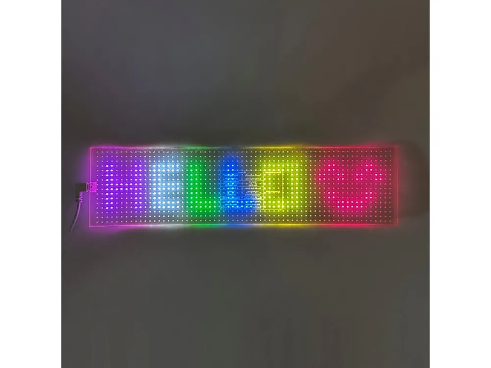 LED matrix panel "Devil eyes", průhledný, 10 x 39,5cm | Slevy