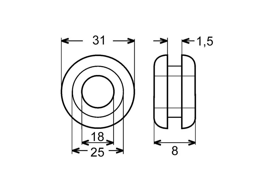 Průchodka 18,9mm | Velmi populární