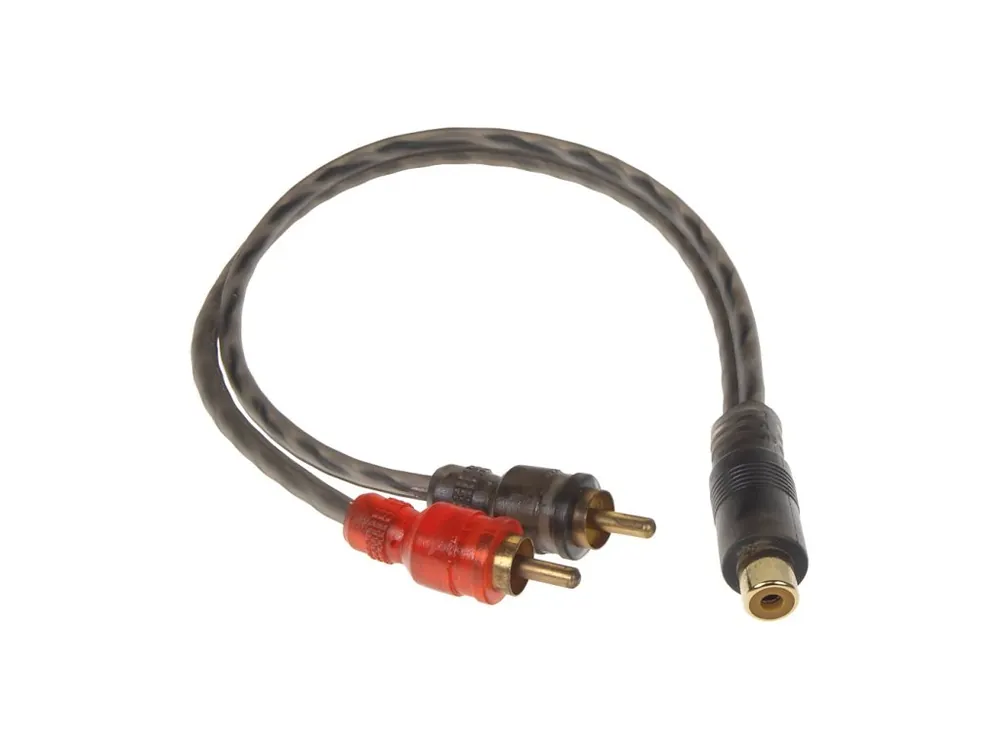 RCA Y audio kabel, 1x samice, 2x samec | Doprodej