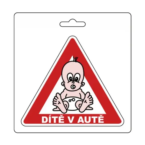 Samolepka DÍTĚ V AUTĚ (105 x 120 mm) | Ušetřete nyní