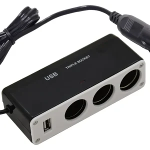 Akční cena - Roztrojka 12/24V + USB 1000mA