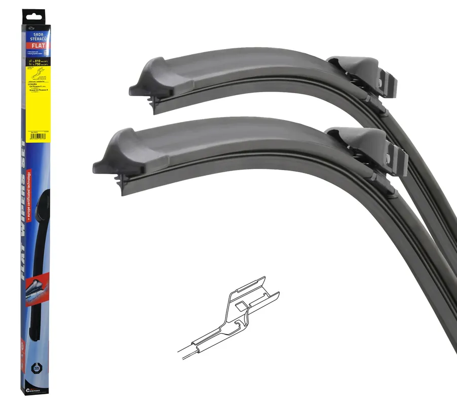 Bestseller | Stěrače FLAT SET (CUBE) 810+750mm