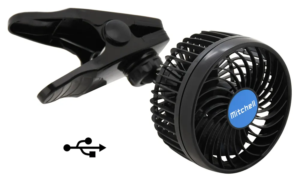 Ventilátor MITCHELL 115mm USB 5V klips | Nejprodávanější