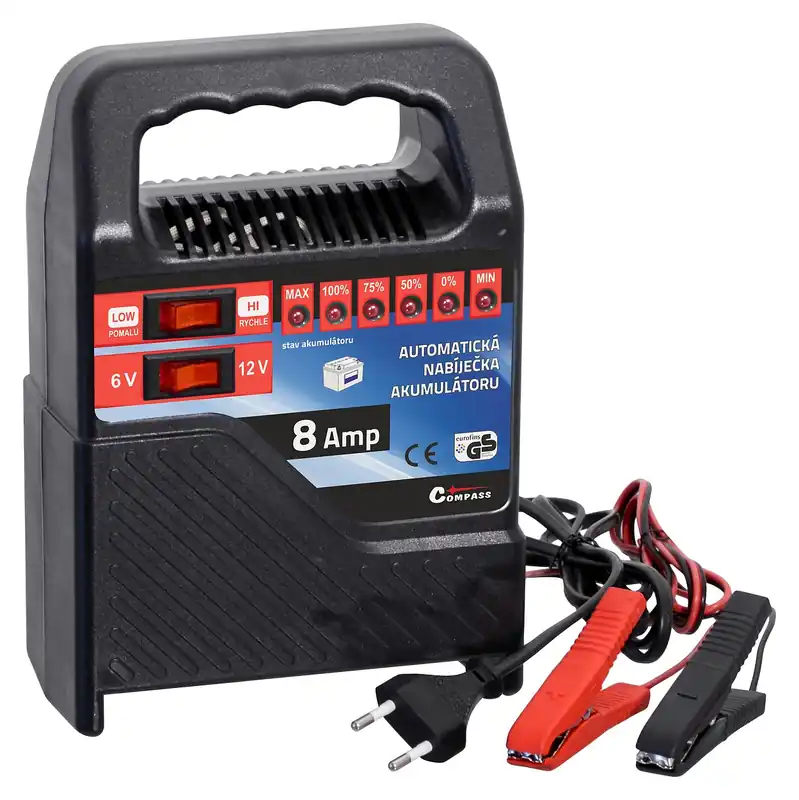 Nabíječka 8Amp 6/12V TÜV/GS/CE - Výhodná koupě