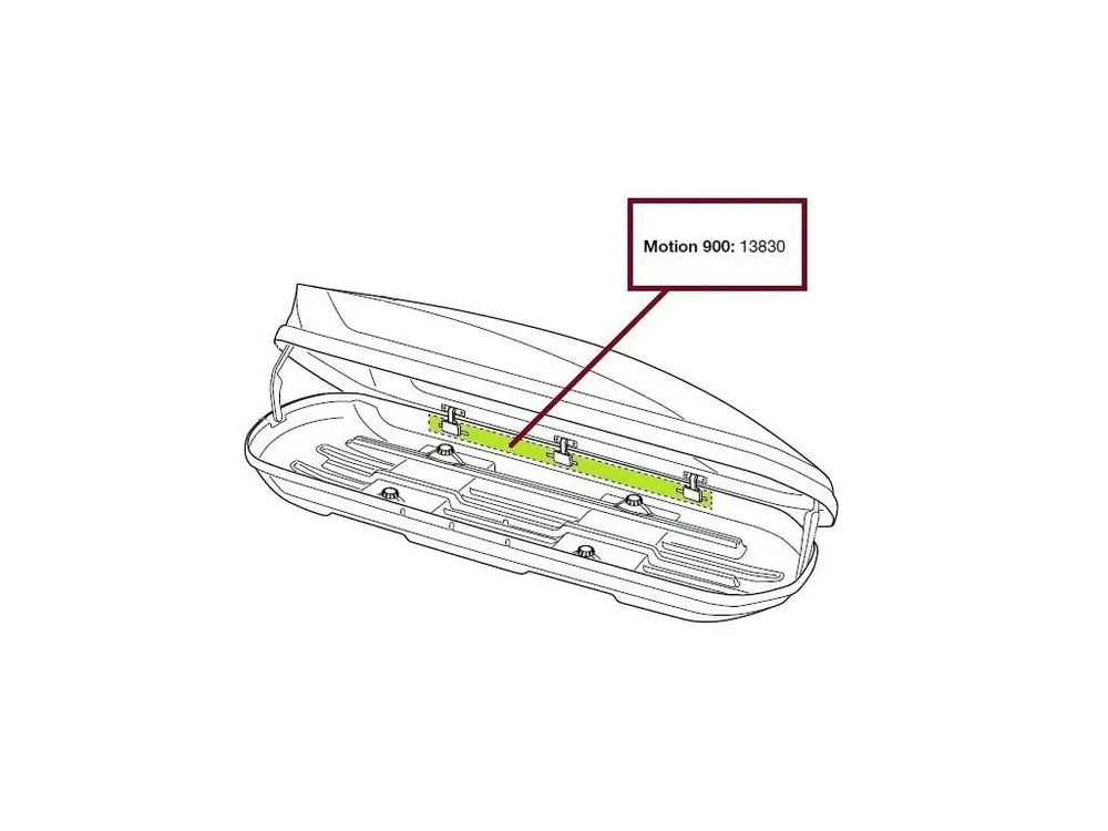 Skladem - TH13830 Locking Rail 1720mm