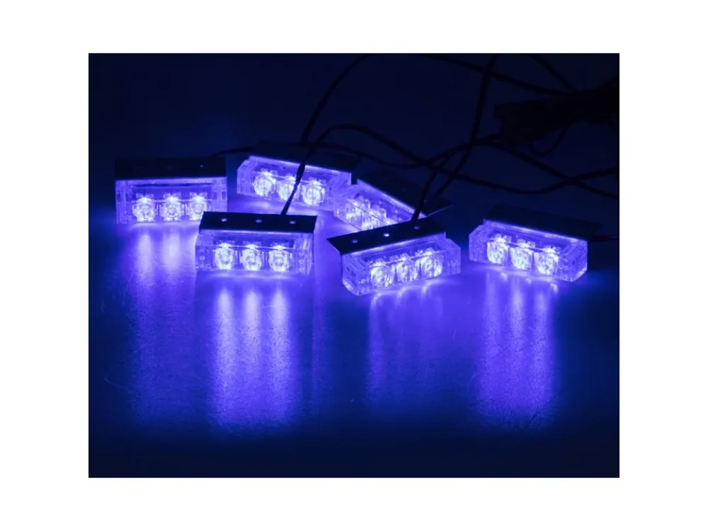 Bezpečná platba | PREDATOR LED do mřížky, 12V, modrý