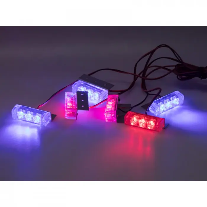 PREDATOR LED do mřížky, 12V, modro-červená | Končí brzy