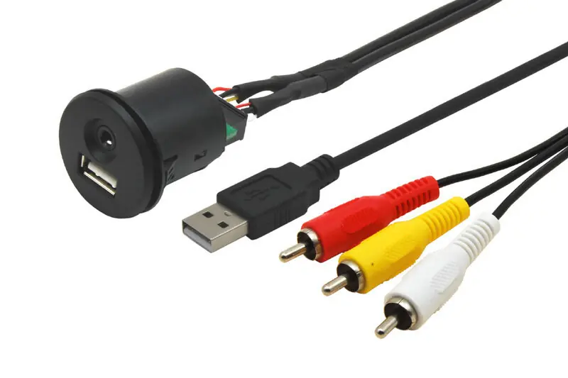 Outlet | USB / JACK 4pol. prodluzovaci kabel
