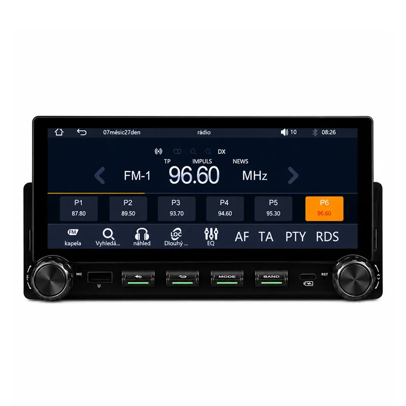 1DIN autorádio s 6,86" LCD/2x USB+1x USB-C/Bluetooth/CarPlay/AndroidAuto | Top produkt