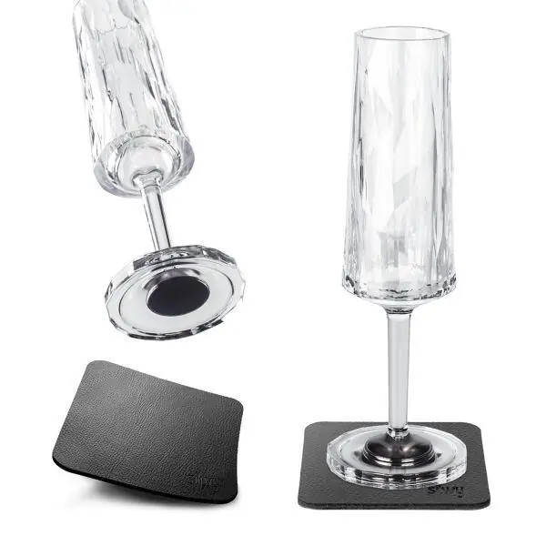 Zvýhodněná cena | Set dvou plastových sklenic s magnetem na šampaňské Silwy