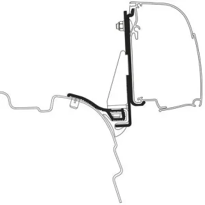 Ušetřete nyní - Adaptér pro markýzu Thule 4200 na vozy Mercedes Vito s okapničkou Reimo Multi Rail