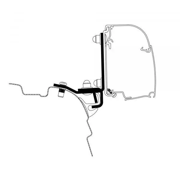 Slevy | Adaptér pro markýzy Thule Omnistor do okapniček Brandup Top-Rail na VW T5/6