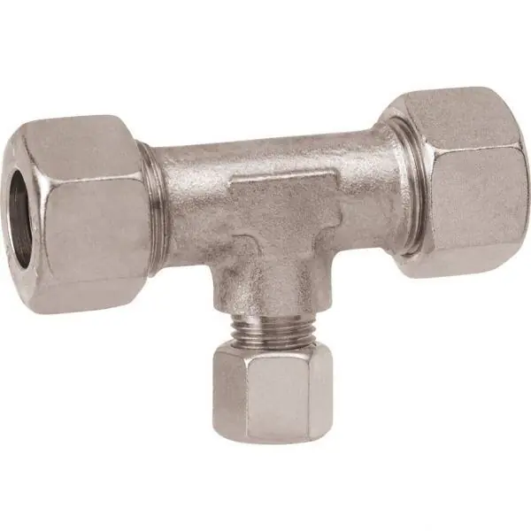 Populární | T-kus GOK s převlečnými maticemi 1x 8 mm a 2x 10 mmn