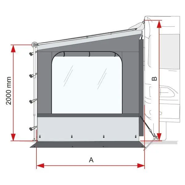 Boční stěna Fiamma Side W pro markýzy CaravanStore XL | Akce