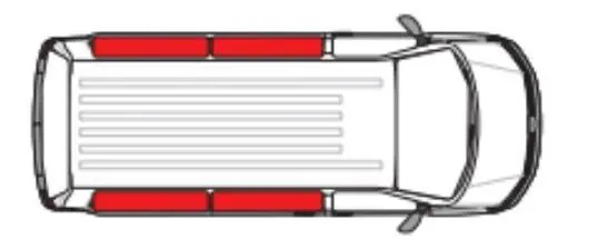 Nově přidáno - Termofolie Blackline pro VW Multivan, 2021 a dále - set pro zadní část vozu